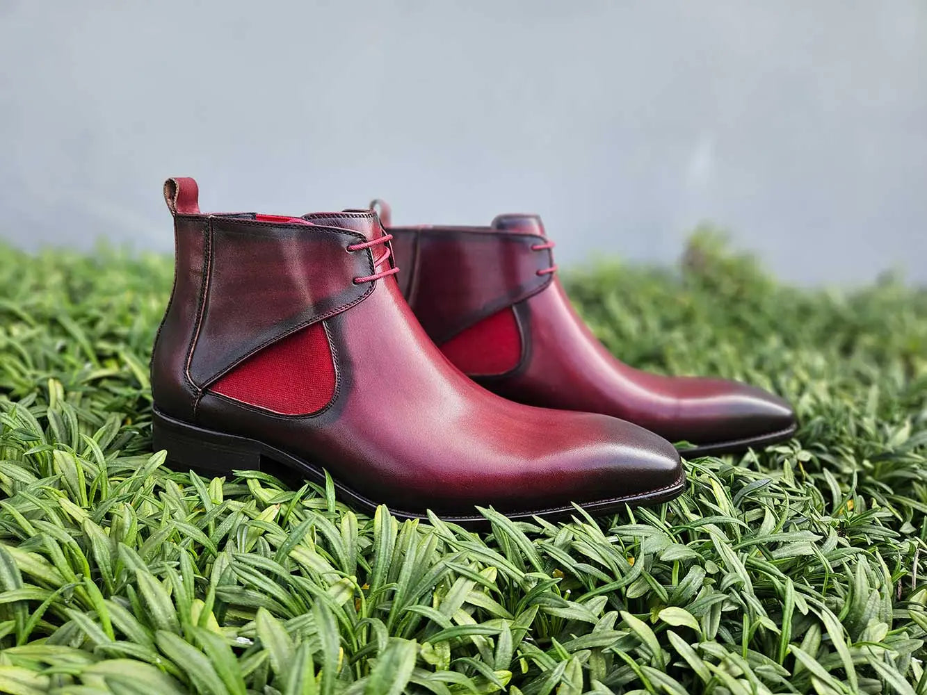 Hand Burnished Calfskin Lace-up Boot - Image 4