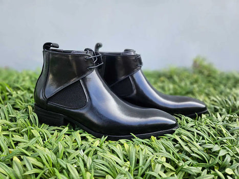 Hand Burnished Calfskin Lace-up Boot - Image 5