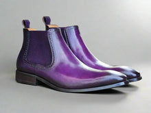 Hand Burnished Chelsea Boots by Carrucci