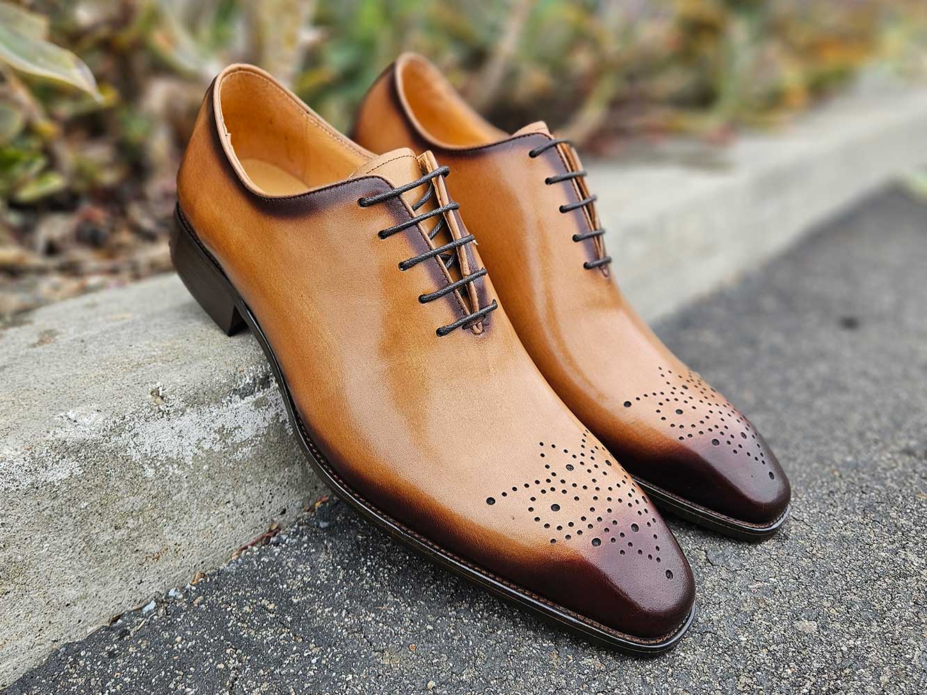 Hand Burnished Wholecut Calf Oxford - Image 16