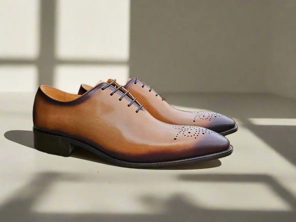 Hand Burnished Wholecut Calf Oxford - Image 15