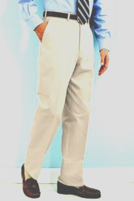 PA100 Navy premier quality italian fabric Flat Front Men's Dress Pants Hand Made Relax Fit - Cheap Priced Dress Slacks For Men On Sale main image 0