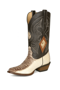 Los Altos Boots Natural Genuine Crocodile ~ World Best Alligator ~ Gator Skin Western Cowboy Dress Cowboy Boot Cheap Priced For Sale Online (D)