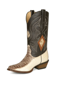 Los Altos Boots Natural Genuine Crocodile ~ World Best Alligator ~ Gator Skin Western Cowboy Dress Cowboy Boot Cheap Priced For Sale Online (D)