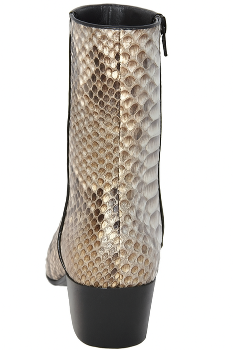 Mens Python Snakeskin Ankle Boots