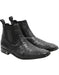 Men's Handmade Black Vestigium Boots Genuine Ostrich Chelsea Boots