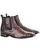Brown Dress Shoe Mens Brown Vestigium Boots Genuine Caiman Belly Chelsea Boots