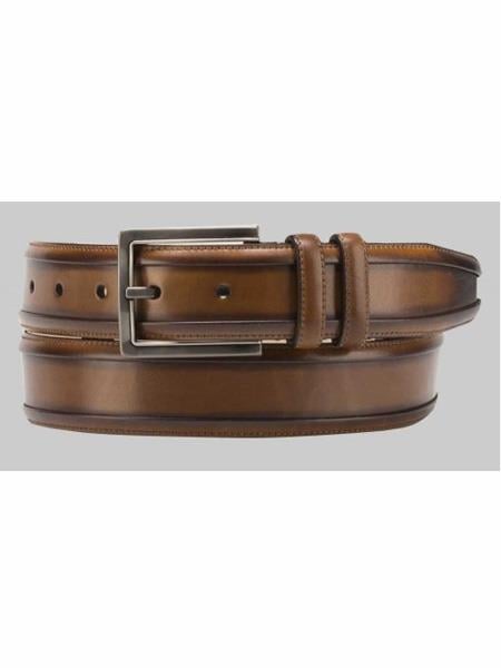 Mezlan Belts Brand Men's Genuine Calfskin Honey Skin Belt