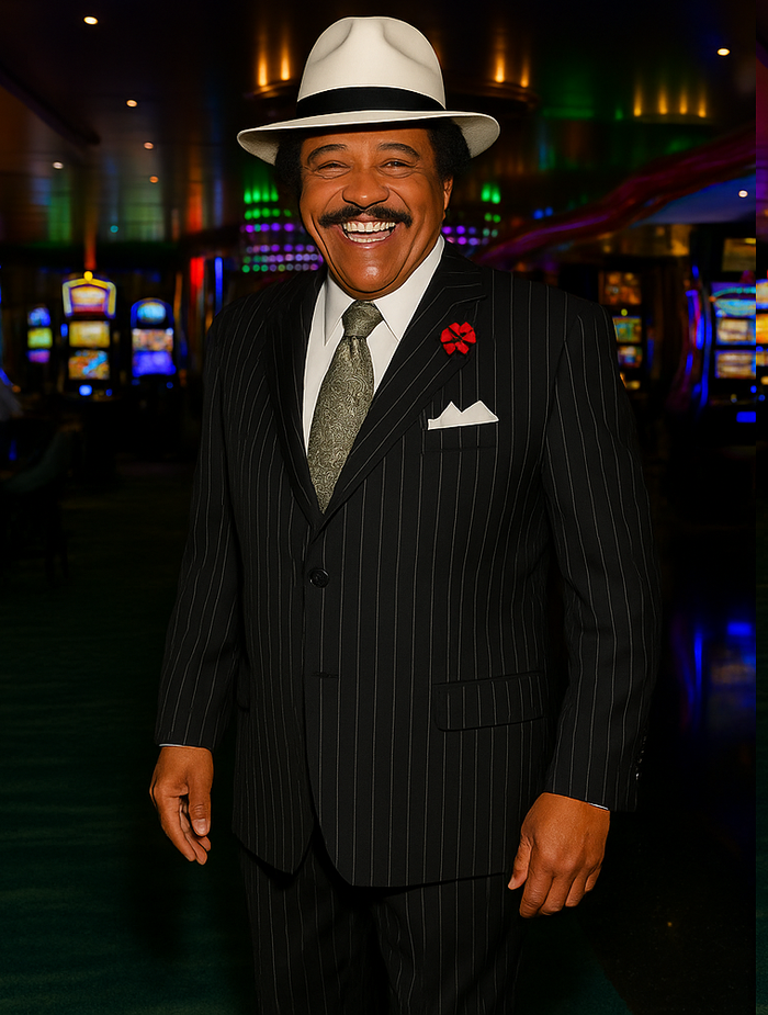 Harlem Nights Clothing - Suit + Hat + Shirt And Tie Blazer + Hat And Pants Included ( As seen on the picture) - Image 5