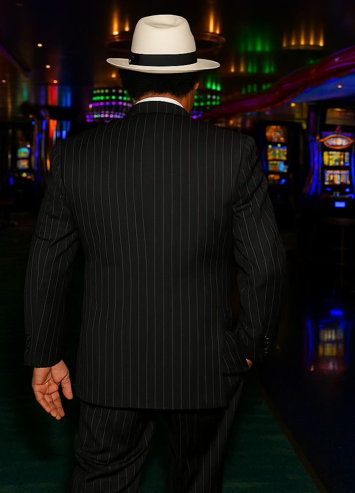 Harlem Nights Clothing - Suit + Hat + Shirt And Tie Blazer + Hat And Pants Included ( As seen on the picture) - Image 2