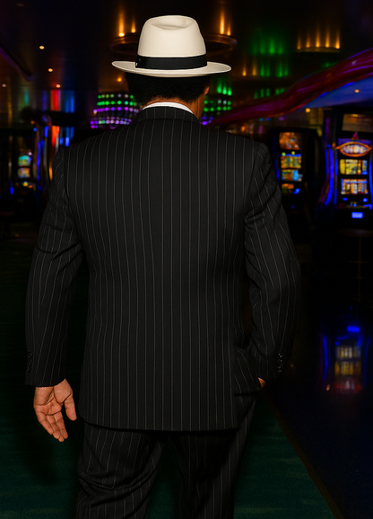 Harlem Nights Clothing - Suit + Hat + Shirt And Tie Blazer + Hat And Pants Included ( As seen on the picture) - Image 2