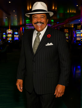 Harlem Nights Clothing - Suit + Hat + Shirt And Tie Blazer + Hat And Pants Included ( As seen on the picture) - Image 5
