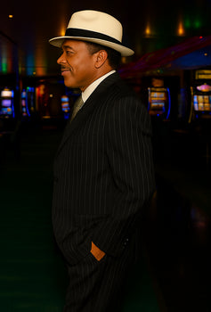 Harlem Nights Clothing - Suit + Hat + Shirt And Tie Blazer + Hat And Pants Included ( As seen on the picture) - Image 3