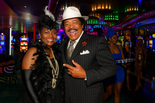 Harlem Nights Clothing - Suit + Hat + Shirt And Tie Blazer + Hat And Pants Included ( As seen on the picture)