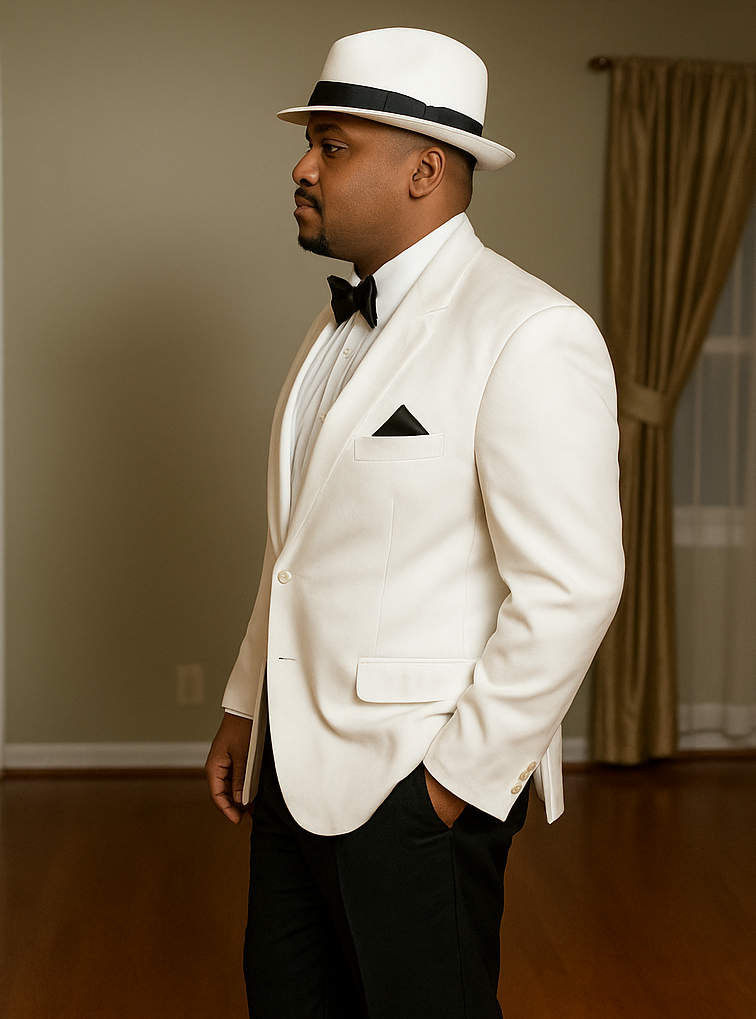 Harlem Nights Clothing - Suit + Hat + Shirt And Tie Blazer + Hat And Pants Included ( As seen on the picture) - Image 3