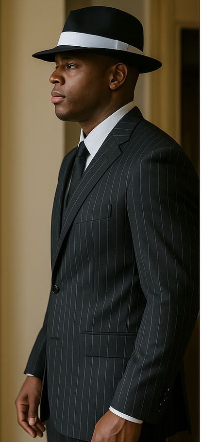 Harlem Nights Costumes - Suit + Hat + Shirt And Tie - Image 5