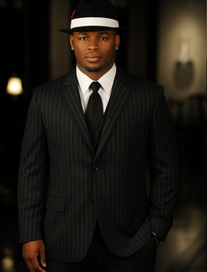 Harlem Nights Costumes - Suit + Hat + Shirt And Tie