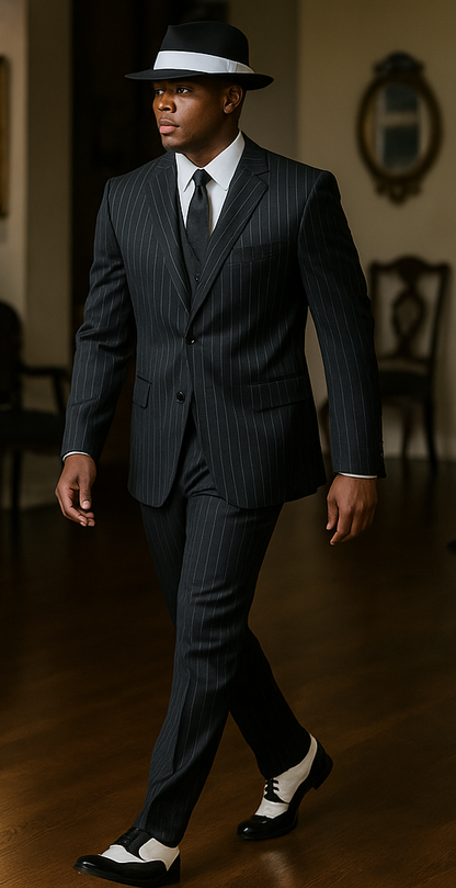 Harlem Nights Costumes - Suit + Hat + Shirt And Tie - Image 6