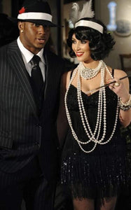 Harlem Nights Costumes - Suit + Hat + Shirt And Tie
