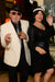 Harlem Nights Costumes Package - White Double Breasted Blazer + Black Pants + Black Hat
