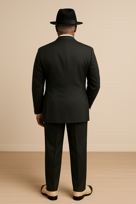 Harlem Night Movie Clothing Outfit - 1920s Costume Party Mens Suit + Hat Shirt and Tie