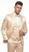 Champagne Suit - Light Gold Color Shiny Suit - Sateen Suit - Wedding Tuxedo Suit