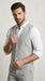 Men’s Light Grey Linen Vest and Pants Set, Beach Wedding Summer Formal Outfit