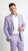 Men’s Lilac 2 Button Suit, Light Purple Formal Wedding Prom Dress Suit
