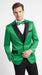 Men’s Emerald Green Tuxedo with Black Shawl Lapel, Black Vest and Pants – Formal 3 Piece Prom Wedding Suit