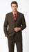 Men’s Chocolate Brown 3 Button Business Suit, Premier Quality Clearance Sale Dress Suit