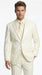 Lucci Classic Ivory 2-Button Budget Tuxedo - Pleated Slacks