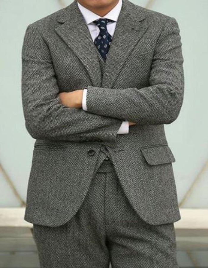 Herringbone Wool Suit