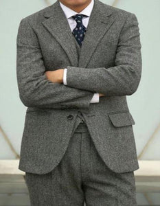 Herringbone Wool Suit