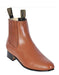 Honey Los Altos Boots Men's Charro Botin Short Ankle Deer Leather Boots