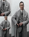 Houndstooth Overcoat - Black and White Checker And Cashmere Fabric Topcoat By Alberto Nardoni