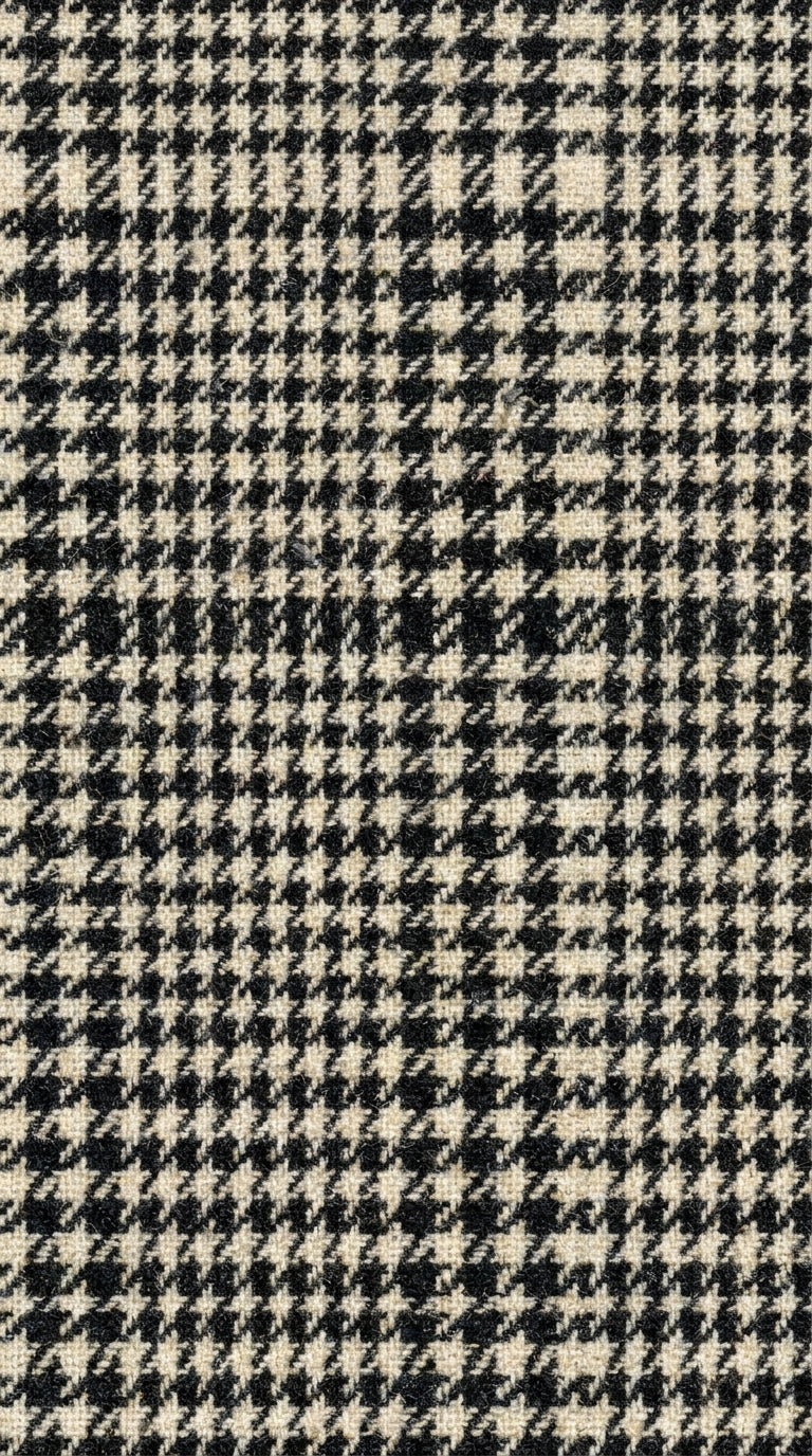 Men’s White and Black Houndstooth Checkered Blazer, Dress Casual Sport Coat Jacket