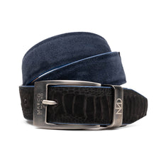 Marco Di Milano Hugo Belt - Black/Navy Leather Loafer
