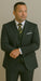 Wool Suit - Italian Made Business Suit by Statement Men's 3 Piece 100% Wool Modern Fit Suit - Double Breasted Vest