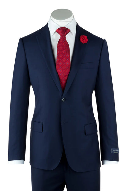 Luxury Slim Fit Cobalt Blue Suit – Porto Style by Ermenegildo Zegna