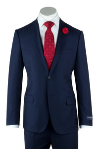Luxury Slim Fit Cobalt Blue Suit – Porto Style by Ermenegildo Zegna