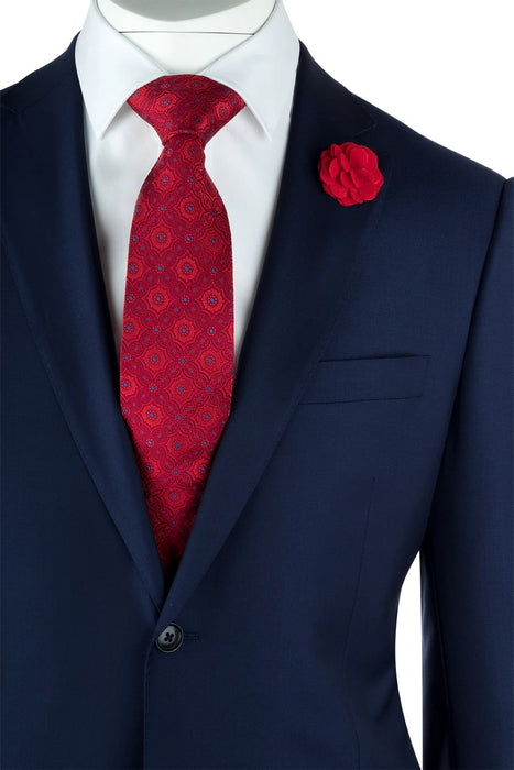 Luxury Slim Fit Cobalt Blue Suit – Porto Style by Ermenegildo Zegna