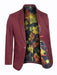 Men's Burgundy Blazer Slim Fit Sport Coat for Weddings, Proms & Special Occasions