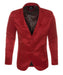 Men's Western Red Blazer Slim Fit Shiny Finish Sport Coat for Weddings, Prom & Special Events