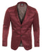 Men's Western Burgundy Blazer Slim Fit Shiny Finish Sport Coat for Weddings & Special Events