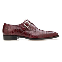 Belvedere Angelo Dk. Burgundy Genuine Crocodile Leather Loafer