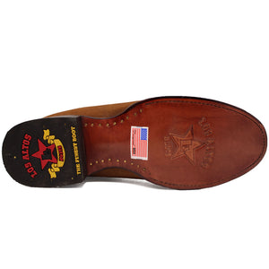 Botines Charros de Gamuza Punta Redonda Color Shedron Los Altos Boots