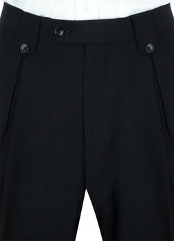 Tiglio Rosso Men’s Choclate Brown 3 Piece Suit –Double Breasted Vest with Classic Fit 100% Wool Super 150's Fabric - Pleated Pants