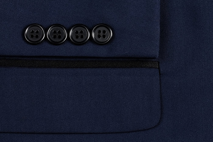 (38L) Blue 2 Piece Tuxedo Shawl Lapel Slim Fit