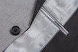 (42R, 50L) Gray 2 Piece Tuxedo Shawl Lapel Slim Fit