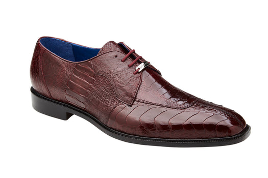 Belvedere Siena: Dark Burgundy Genuine Crocodile Oxfords